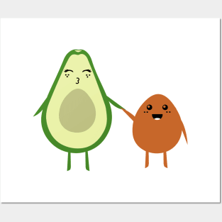 AVOCADO MOMMY AND AVOCADO KID Posters and Art